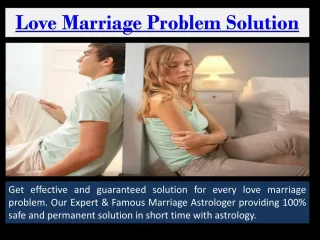 Love marriage problem solution specialist - slide 1