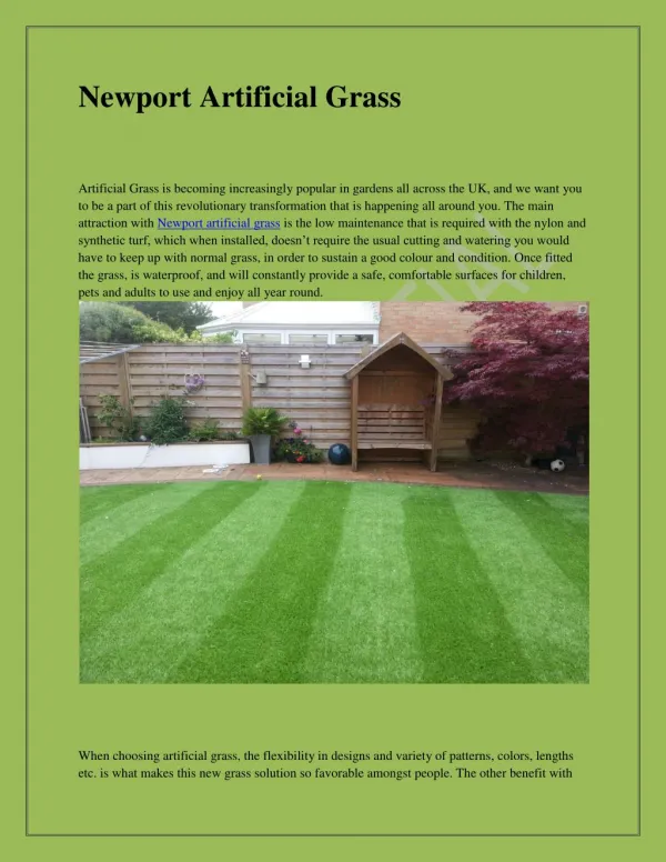 Newport Artificial Grass