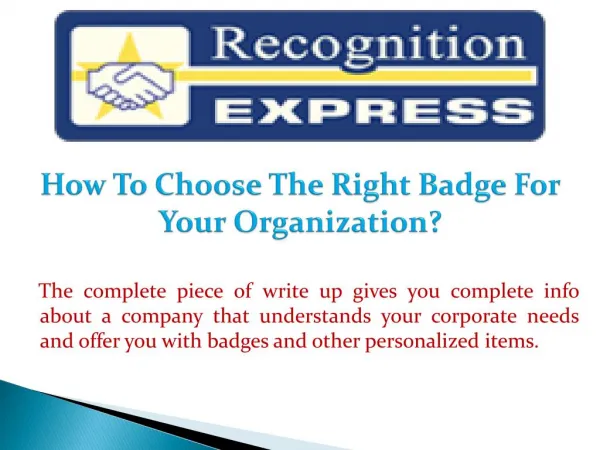 How To Choose The Right Badge For Your Organization?