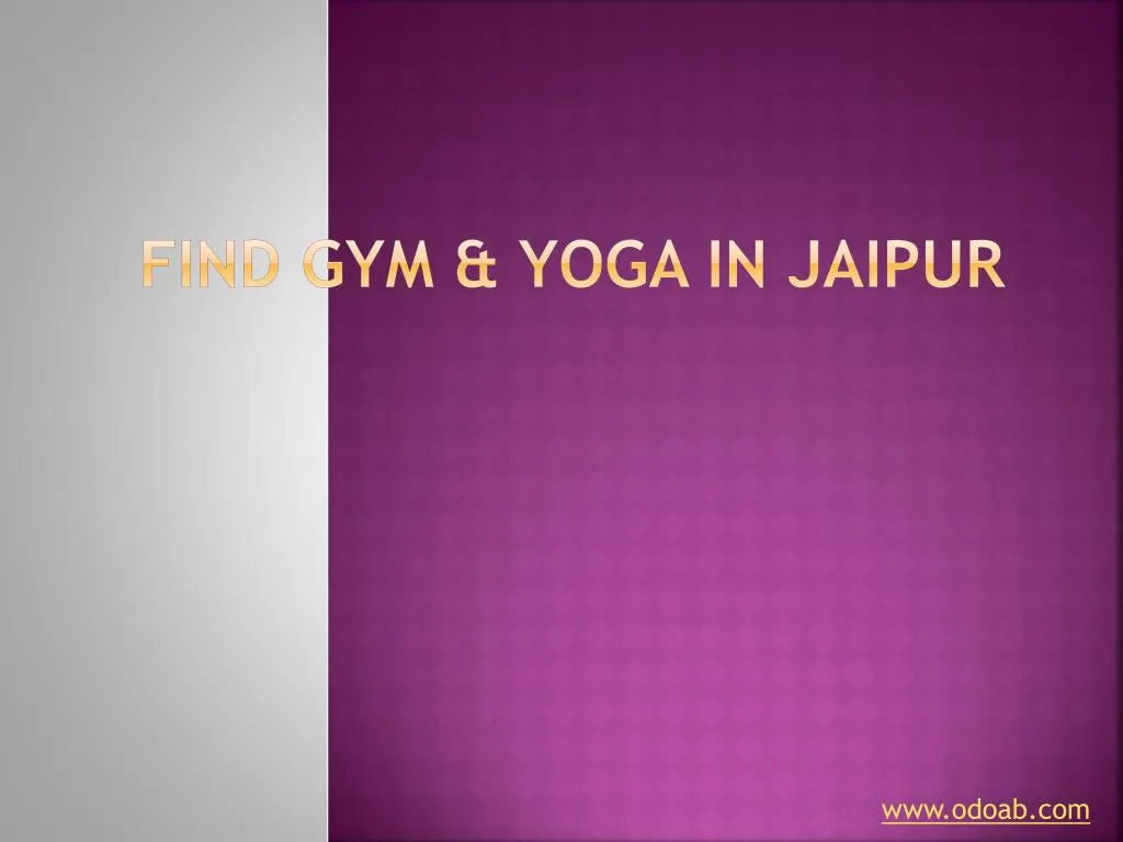 find gym yoga in jaipur