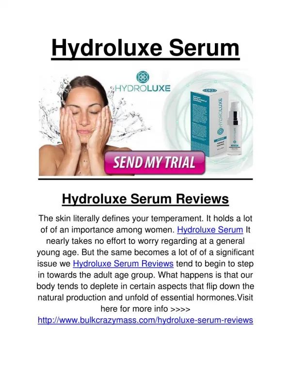 Hydroluxe Serum