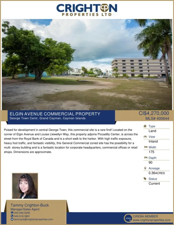 Elgin Avenue Commercial Property in Cayman by Crighton Properties