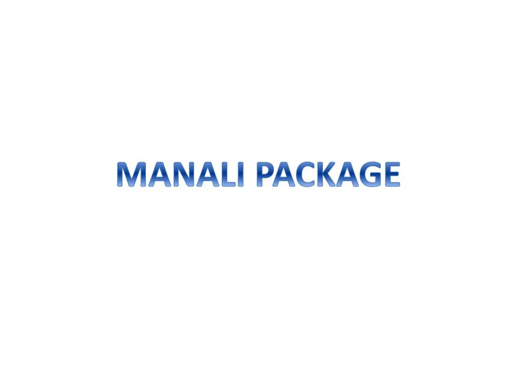 manali package