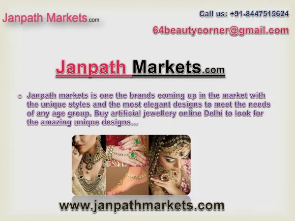Buy Artificial Jewellery Online India - janpathmarkets.com