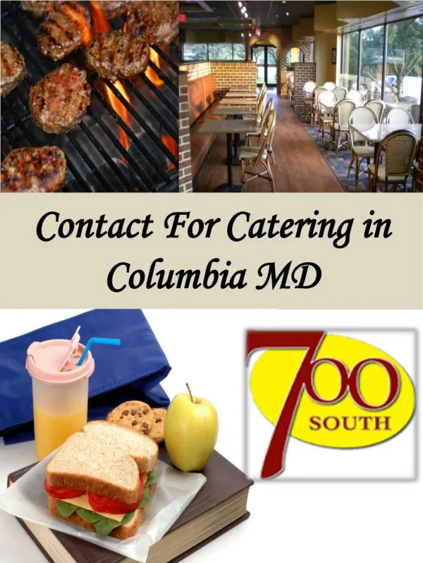 Contact For Catering in Columbia MD