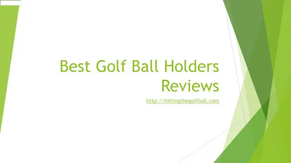 best golf ball holders