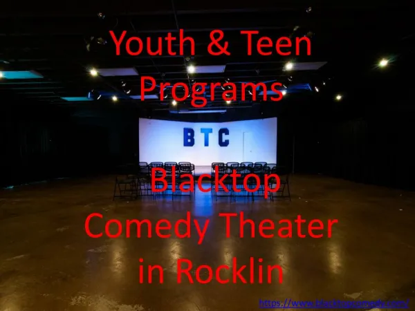 Youth and Teen Programs | Blacktop Comedy Theater in Rocklin