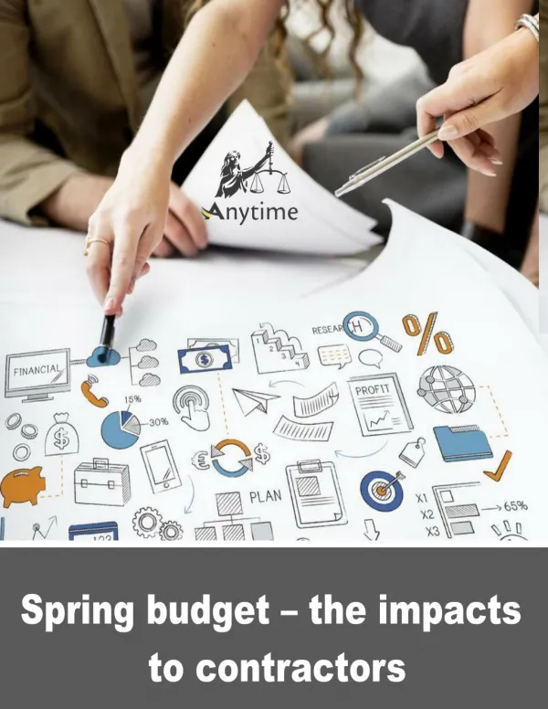 Spring budget – the impacts to contractors