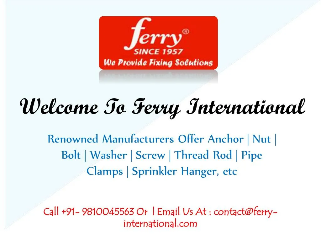 welcome to ferry international