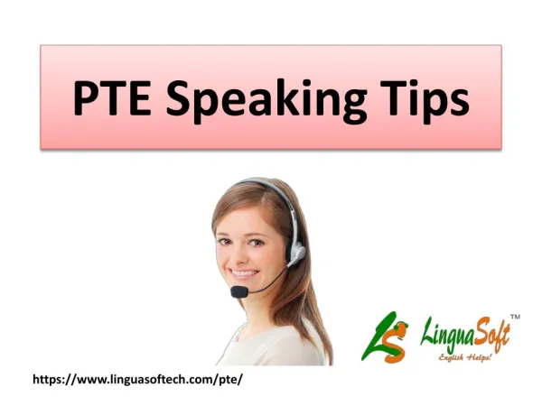 PTE Speaking Tips