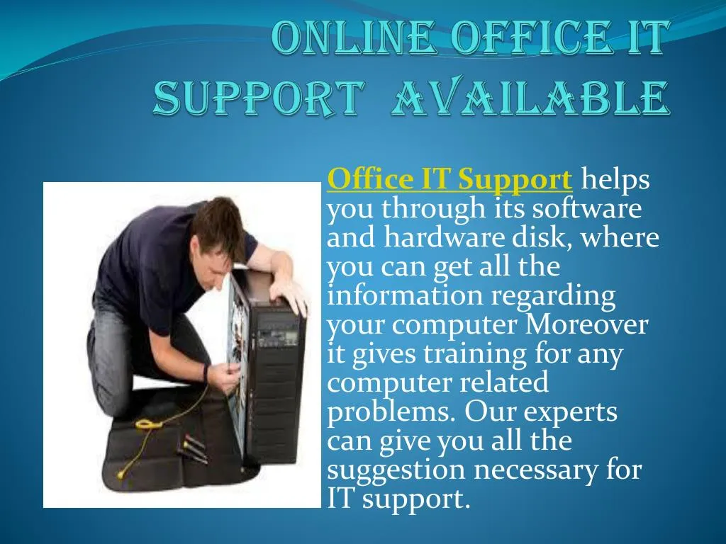 online office it support available