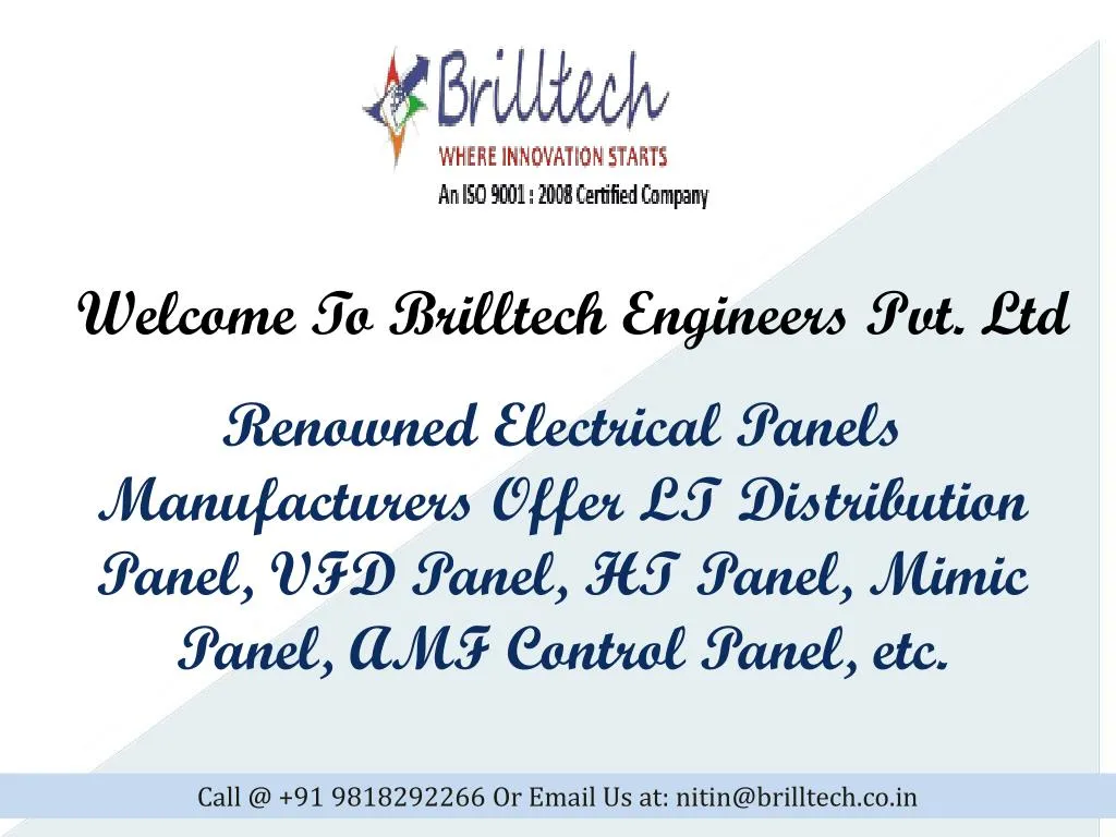 welcome to brilltech engineers pvt ltd