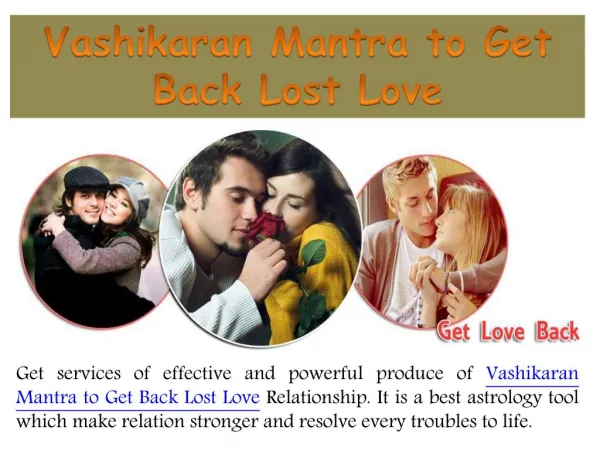 Love Back Vashikaran Specialist