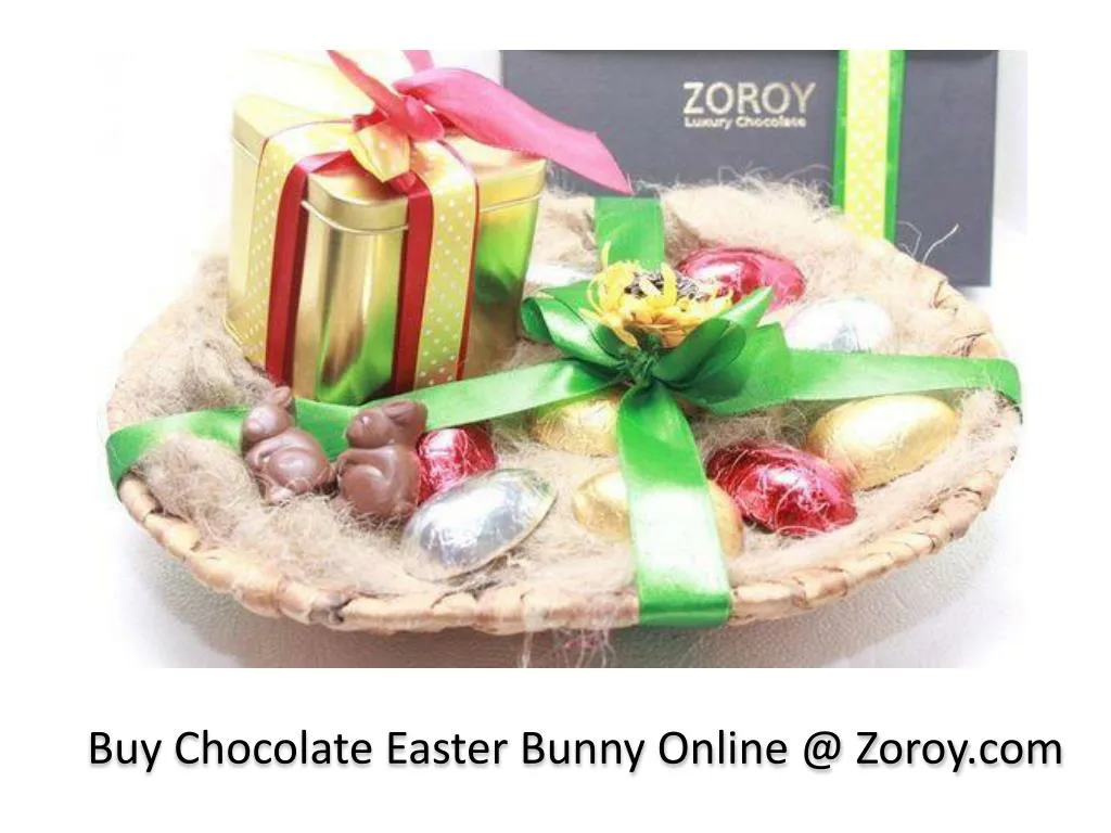 buy chocolate easter bunny online @ zoroy com