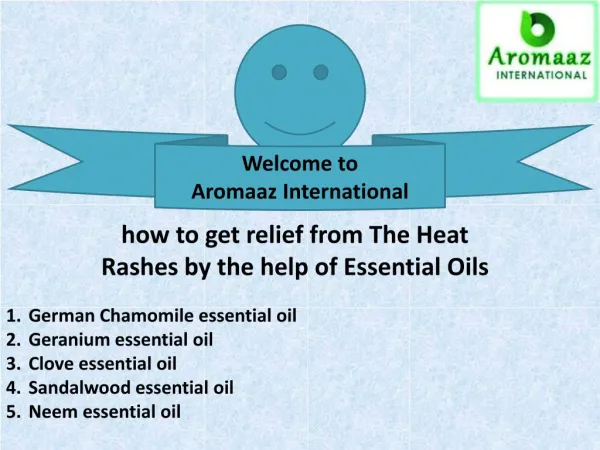How to get relief from heat rashes by the help of essential oils
