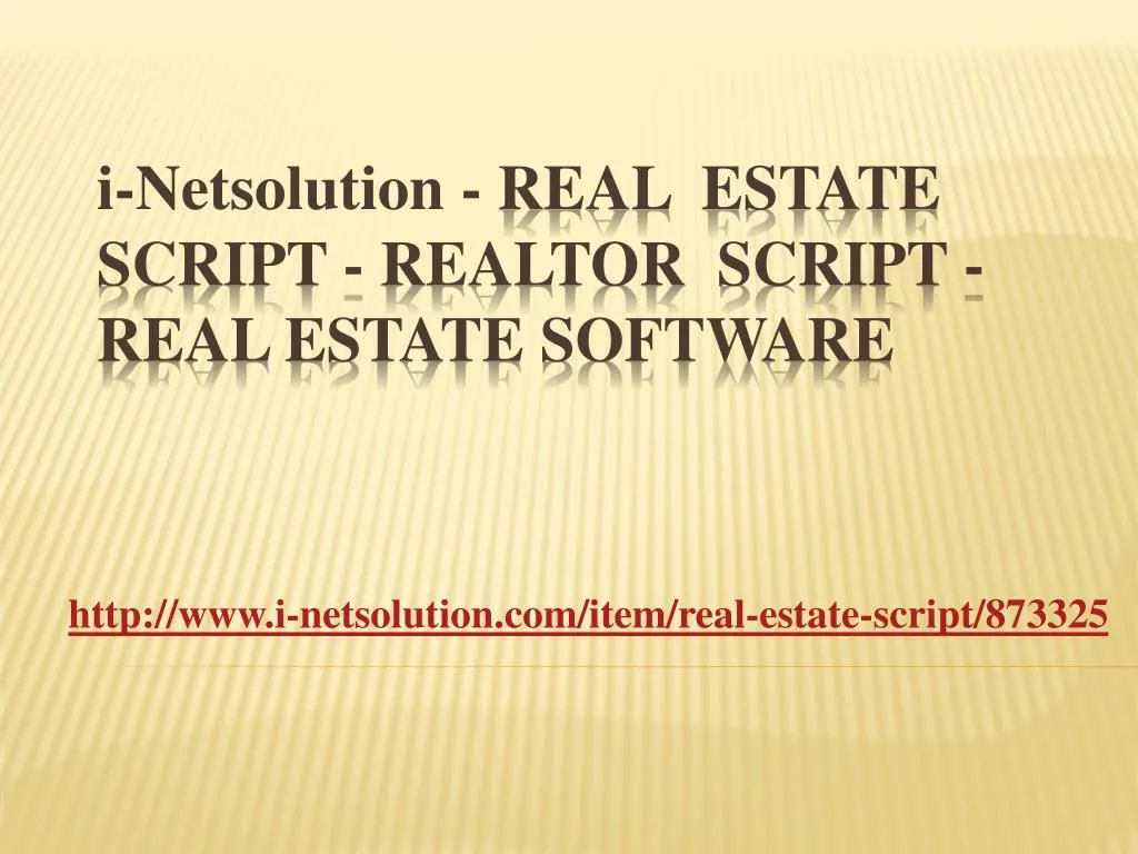 http www i netsolution com item real estate script 873325