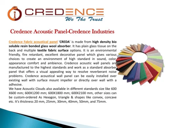 Credence Acoustic Panel-Credence Industries