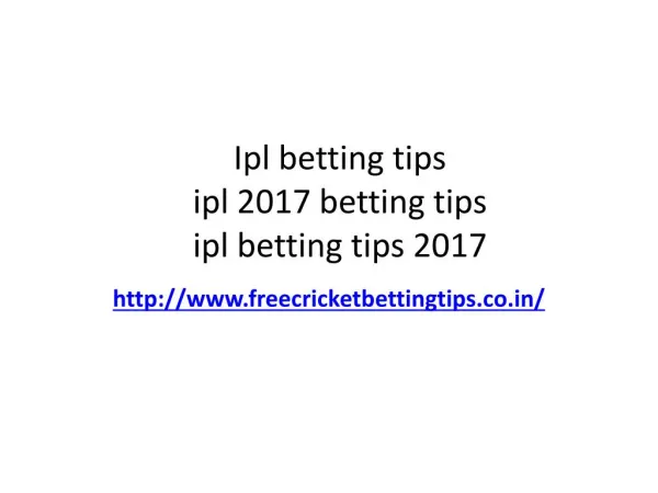 ipl betting tips