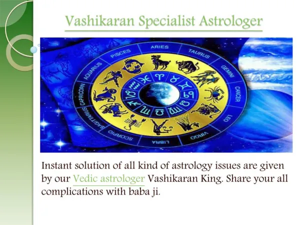 Famous Astrologer Vashikaran king