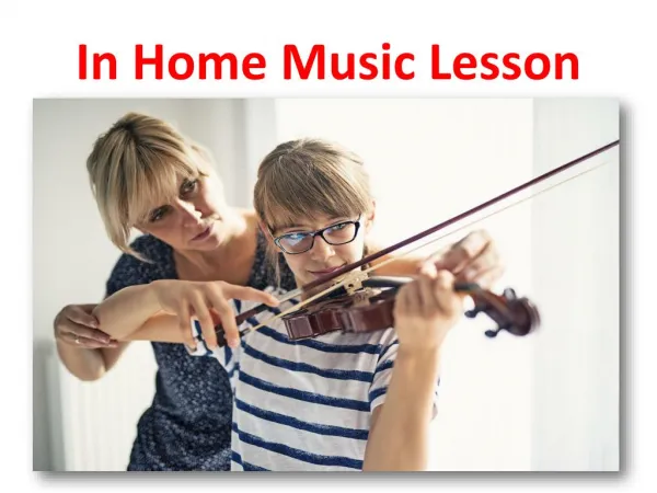 In home music lesson