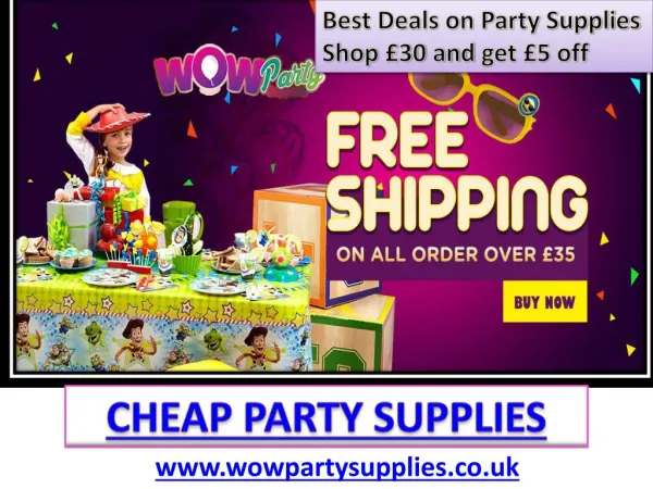 Cheap Party Supplies | Party Supplies Online | Party Supplies UK