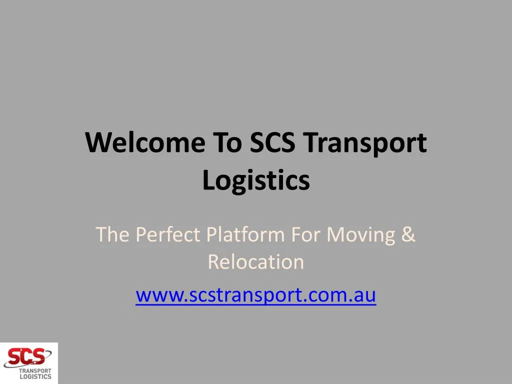 welcome to scs transport logistics