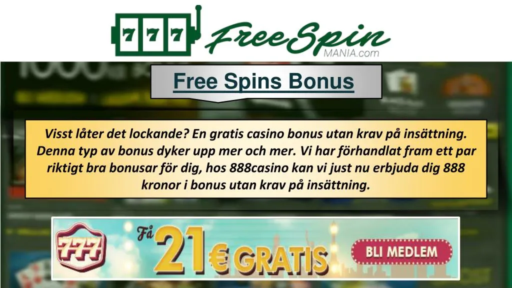 free spins bonus