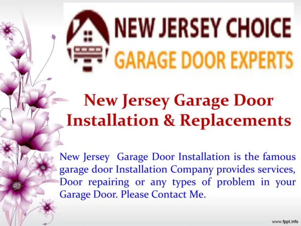New Jersey Garage Door Installation & Replacements