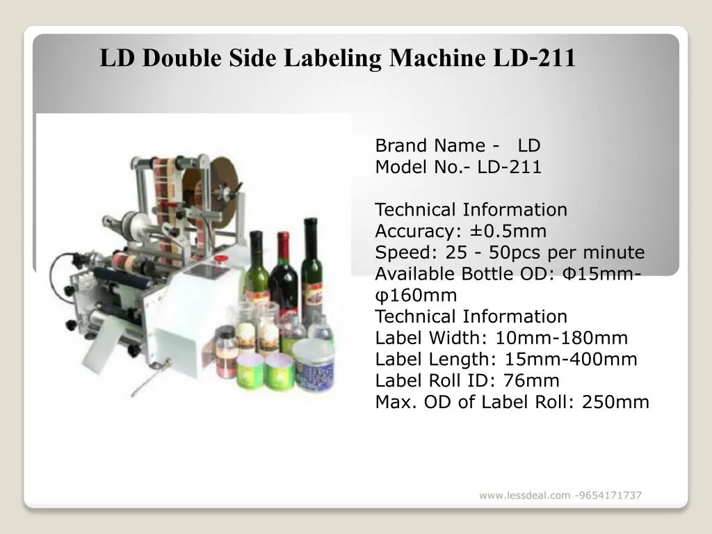 ld double side labeling machine ld 211