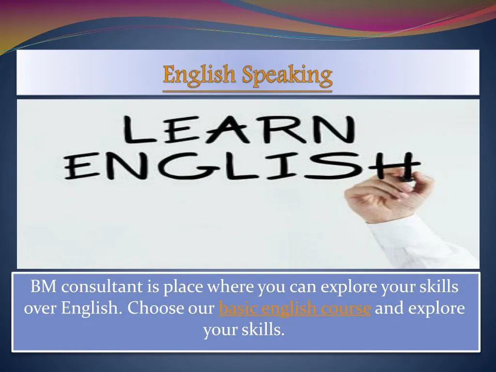 english speaking