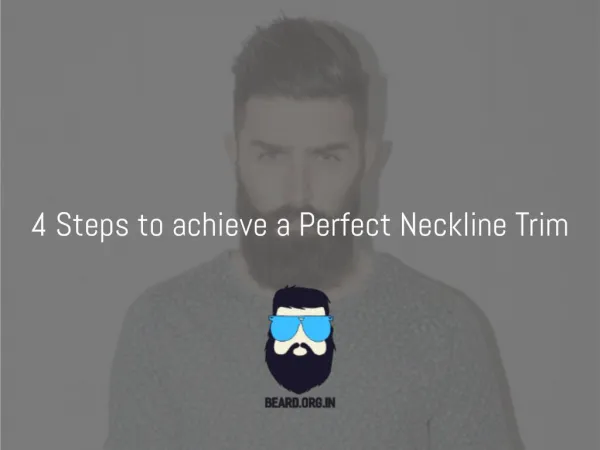 Few Steps to achieve a Perfect Neckline Trim