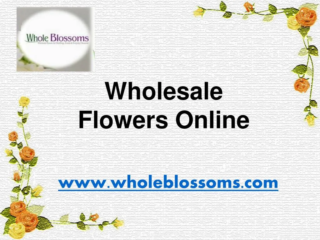 wholesale flowers online