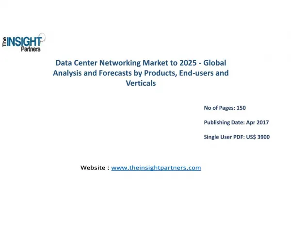 Data Center Networking Market: Industry Analysis & Opportunities |The Insight Partners