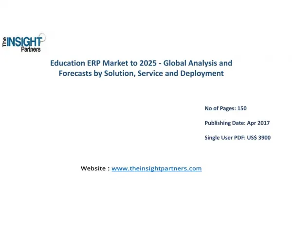 Future Market Trends of Education ERP Market |The Insight Partners