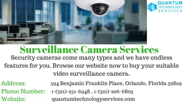 Surveillance Camera Services