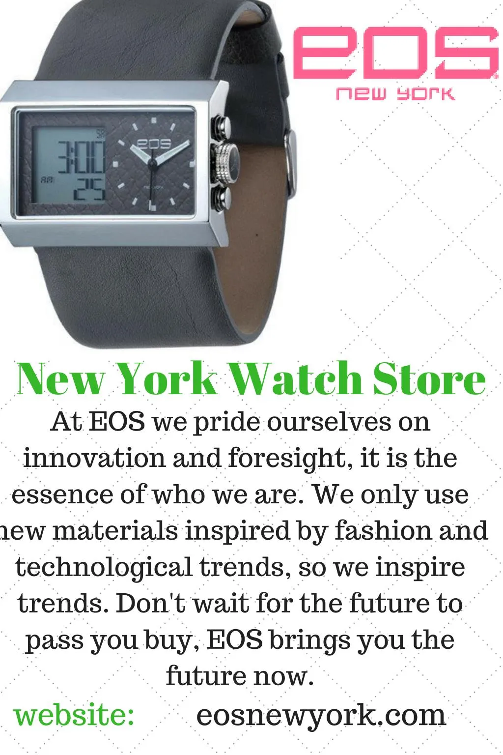 new york watch store at eos we pride ourselves
