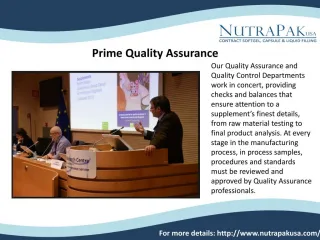 Nutraceutical Private Labeling - slide 1