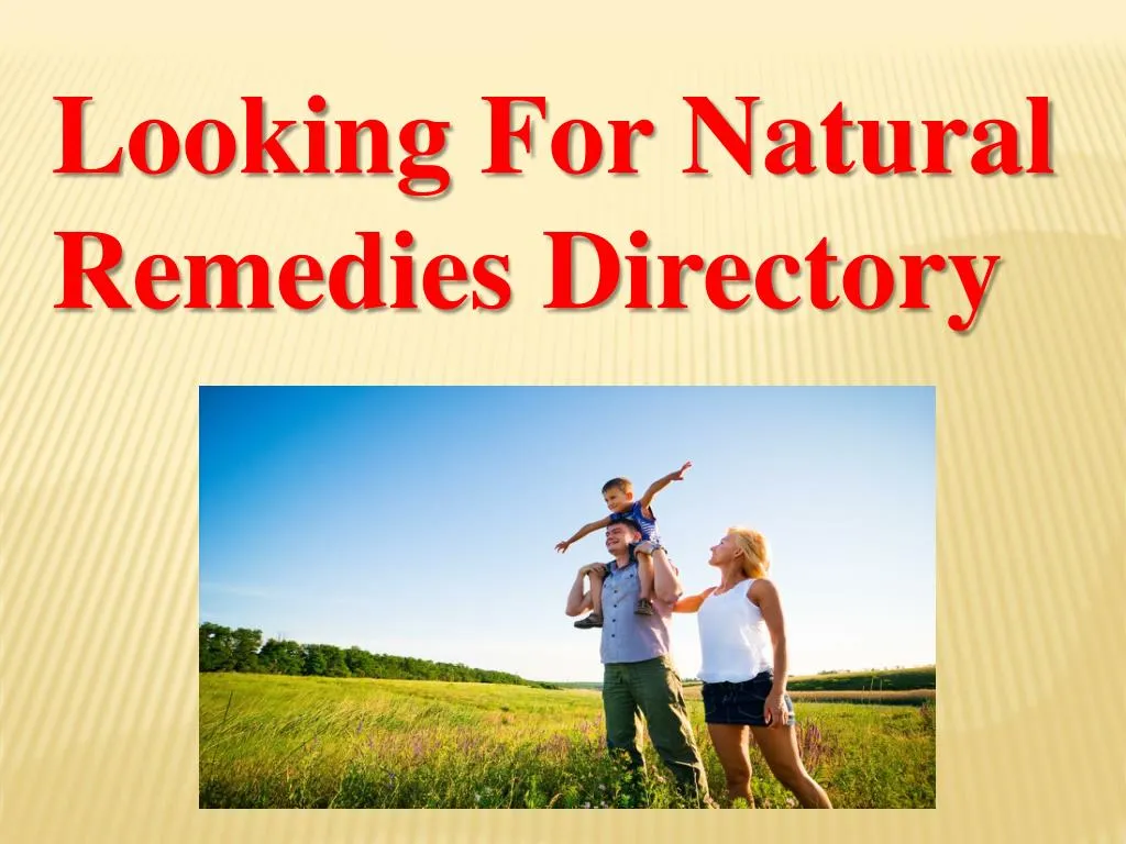 looking for natural remedies directory