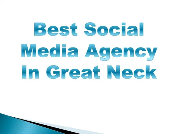 Best Social Media Agency In Great Neck