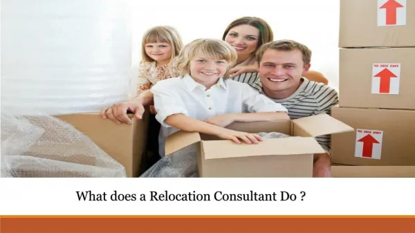 What does a Relocation Consultant Do ?