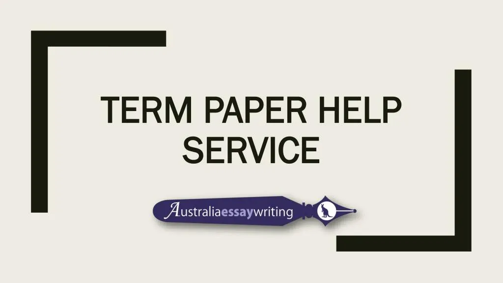 term paper help service