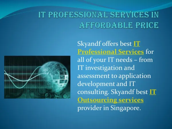 IT Professional Services in affordable price