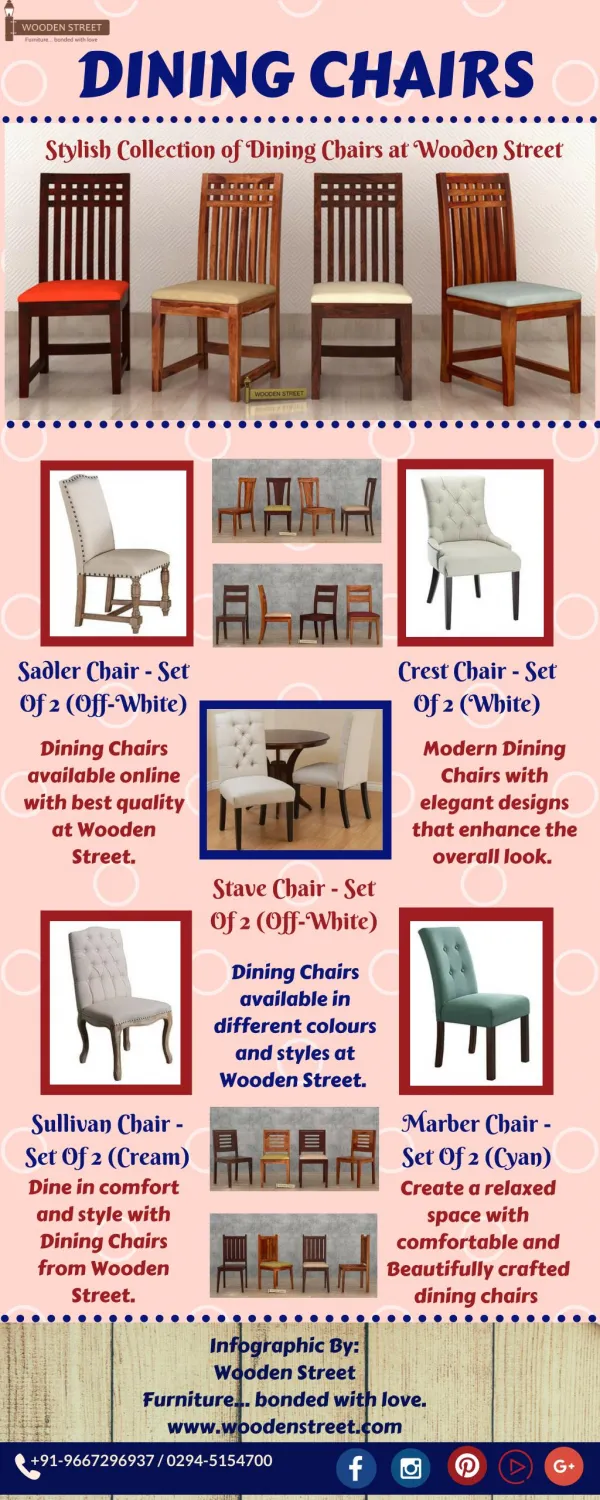 Dining Chairs : Buy Comforatable Dining Chairs Online - Wooden Street