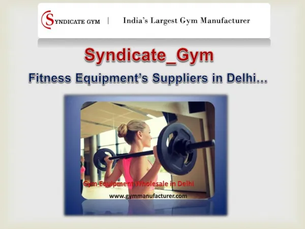 Gym equipment in Delhi