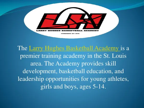 Basketball Mission | Larry Hughes Basketball Academy