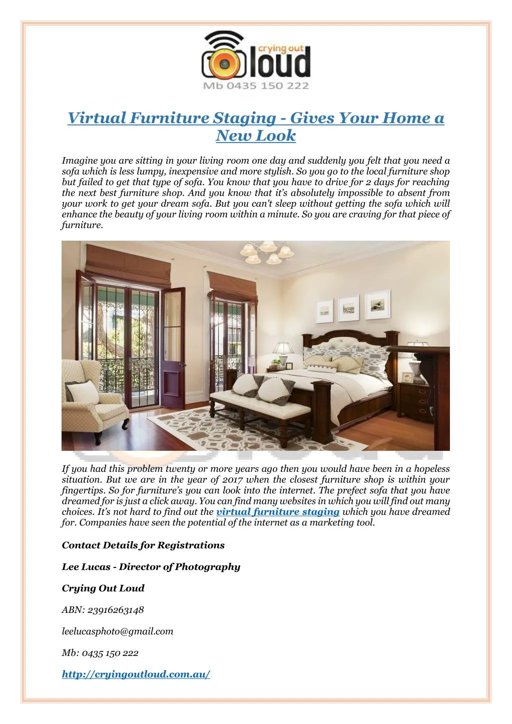virtual furniture staging gives your home