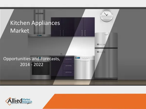 Kitchen Appliances Market is Expected to Reach $253.4 Billion, Globally, by 2020