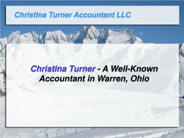 Christina Turner - A Well-Known Accountant in Warren, Ohio