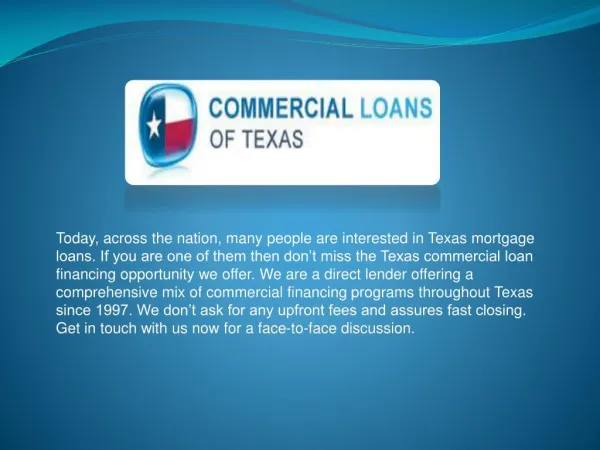 Commercial Lending Texas