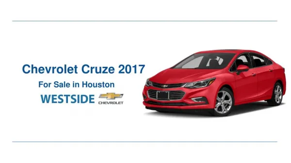 Chevrolet Cruze 2017 for Sale in Houston
